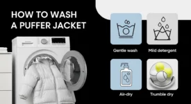 how to wash a puffer jacket
