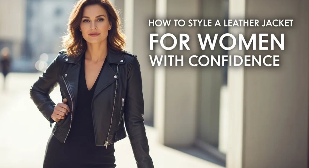 How to Style a Leather Jacket for Women's with Self-Possession