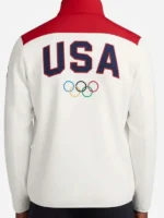 Team USA Winter Olympics 2026 White Track Jacket