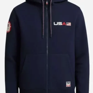 Team USA Blue Hooded Jacket Winter Olympics 2026