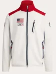 Team USA Winter Olympics 2026 White Track Jacket