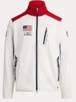 Team USA Winter Olympics 2026 White Track Jacket