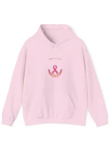 World Cancer Day 4 February Pink & White Hoodie World Cancer Day 4 February Pink & White Hoodie