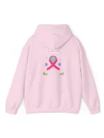 World Cancer Day 4 February Pink & White Hoodie - Image 2
