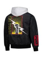 CM Punk Black Hooded Bomber Jacket WWE