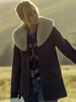 Beth Dutton Yellowstone Black Leather Coat