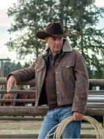 Kevin Costner Yellowstone John Dutton Corduroy Jacket