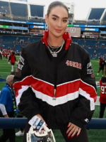 San Francisco 49ers Claire Kittle Red Starter Jacket - Image 5
