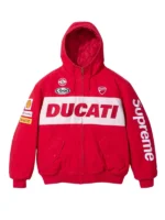 supreme-racing-red-hoodie
