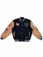 Super Bowl 2008 NY Giants vs Patriots Varsity Jacket - Image 2