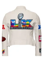 Super Bowl LX 2026 Women’s Moto Leather Jacket - Image 3