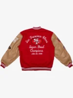 San Francisco 49ers Super Bowl 1989 Champions Varsity Jacket - Image 2