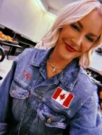 AEW All Out Toronto Renee Paquette Denim Jacket