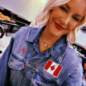 AEW All Out Toronto Renee Paquette Denim Jacket