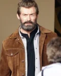 Hugh Jackman Suede Leather Jacket