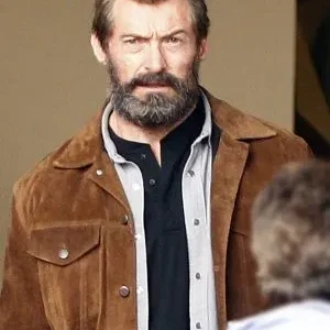 Hugh Jackman Suede Leather Jacket
