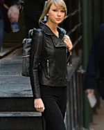 Taylor Swift Stylish Biker Leather Jacket