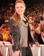 Ronda Rousey WWE Wrestler Leather Jacket