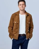 Tyler Hynes An Unexpected Christmas Leather Jacket