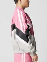 Barry Keoghan Pink Jacket Crime 101 - Image 2