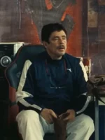 Benicio Del Toro Blue Denim Jacket One Battle 2025 - Image 2