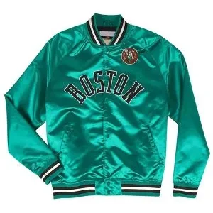 Boston Celtics Satin Varsity Jacket