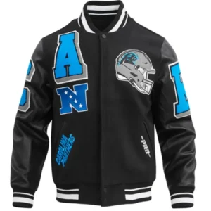 Carolina Panthers Mashup Wool Varsity Jacket