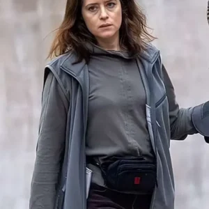 Claire Foy H Is for Hawk Grey Vest
