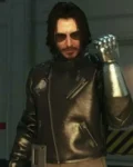 Johnny Silverhand Cyberpunk 2077 Black Leather Jacket
