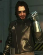 Johnny Silverhand Cyberpunk 2077 Black Leather Jacket