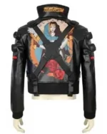 Jackie Welles Cyberpunk 2077 Black Leather Jacket
