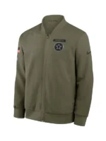 Dallas Cowboys Salute to Service Sideline Bomber Jacket