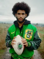 Dante Moore Grateful Ducks Lettermen Varsity Jacket