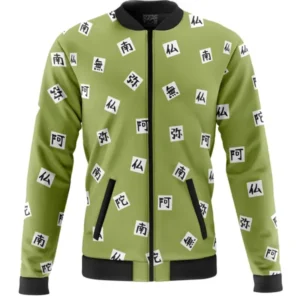 Demon Slayer Gyomei Himejima Green Bomber Jacket