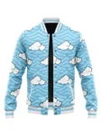 Demon Slayer Sakonji Urokodaki Blue Varsity Jacket