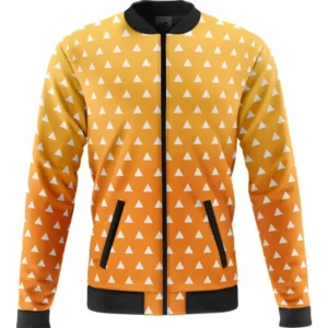 Demon Slayer Zenitsu Agatsuma Bomber Jacket