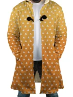 Demon Slayer Zenitsu Agatsuma Hooded Trench Coat