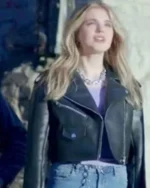 Madison MacIsaac Elevator Game Leather Jacket