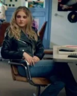 Madison MacIsaac Elevator Game Leather Jacket