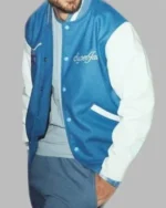 Jack Grealish Blue Varsity Jacket