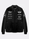 Bianca Bustamante Pirelli Black Racing Bomber Jacket