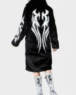 Womens Fallen Angel Black Fur Coat