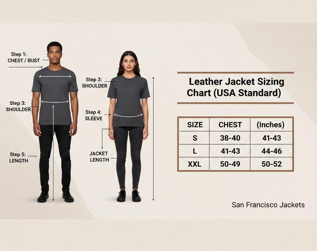 Sizing Leather Jackets: How to Measure Correctly