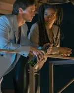 Jaz Sinclair Gen V Bomber Leather Jacket