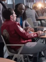 Star Trek Academy George Hawkins Red Bomber Jacket - Image 2