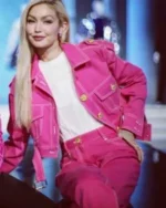 Next In Fashion Gigi Hadid Pink Jacket – Trendy Designer Outerwear