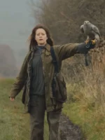 Claire Foy H Is for Hawk Green Cotton Jacket