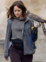 Claire Foy H Is for Hawk Grey Vest