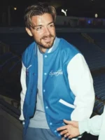 Jack Grealish Blue Varsity Jacket