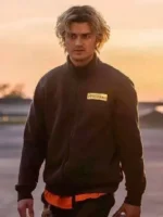 Joe Keery Black Wool Jacket Cold Storage